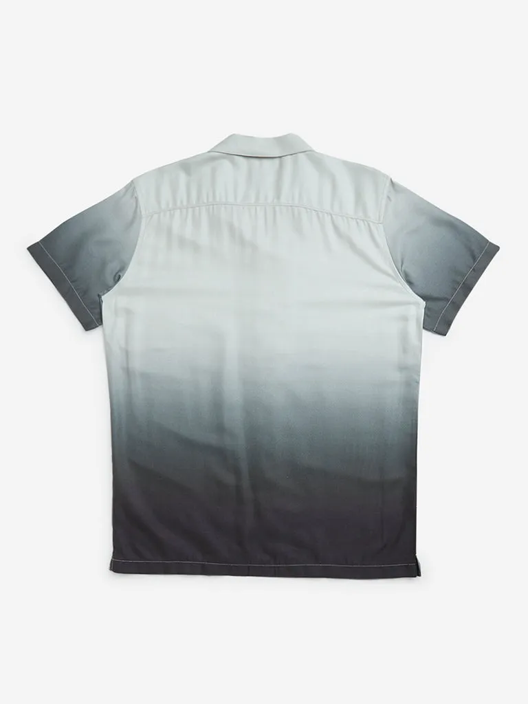 Y&F Kids Black Ombre-Finish Resort-Fit Shirt