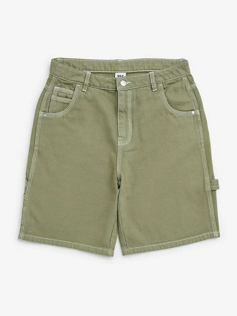 Y&F Kids Sage Mid-Rise Denim Shorts