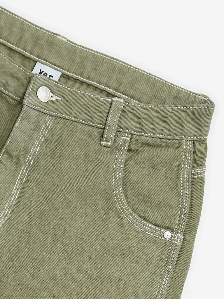 Y&F Kids Sage Mid-Rise Denim Shorts