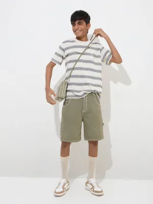 Y&F Kids Sage Mid-Rise Denim Shorts