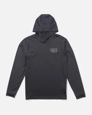 Yellowfin Hood Sunshirt - Charcoal