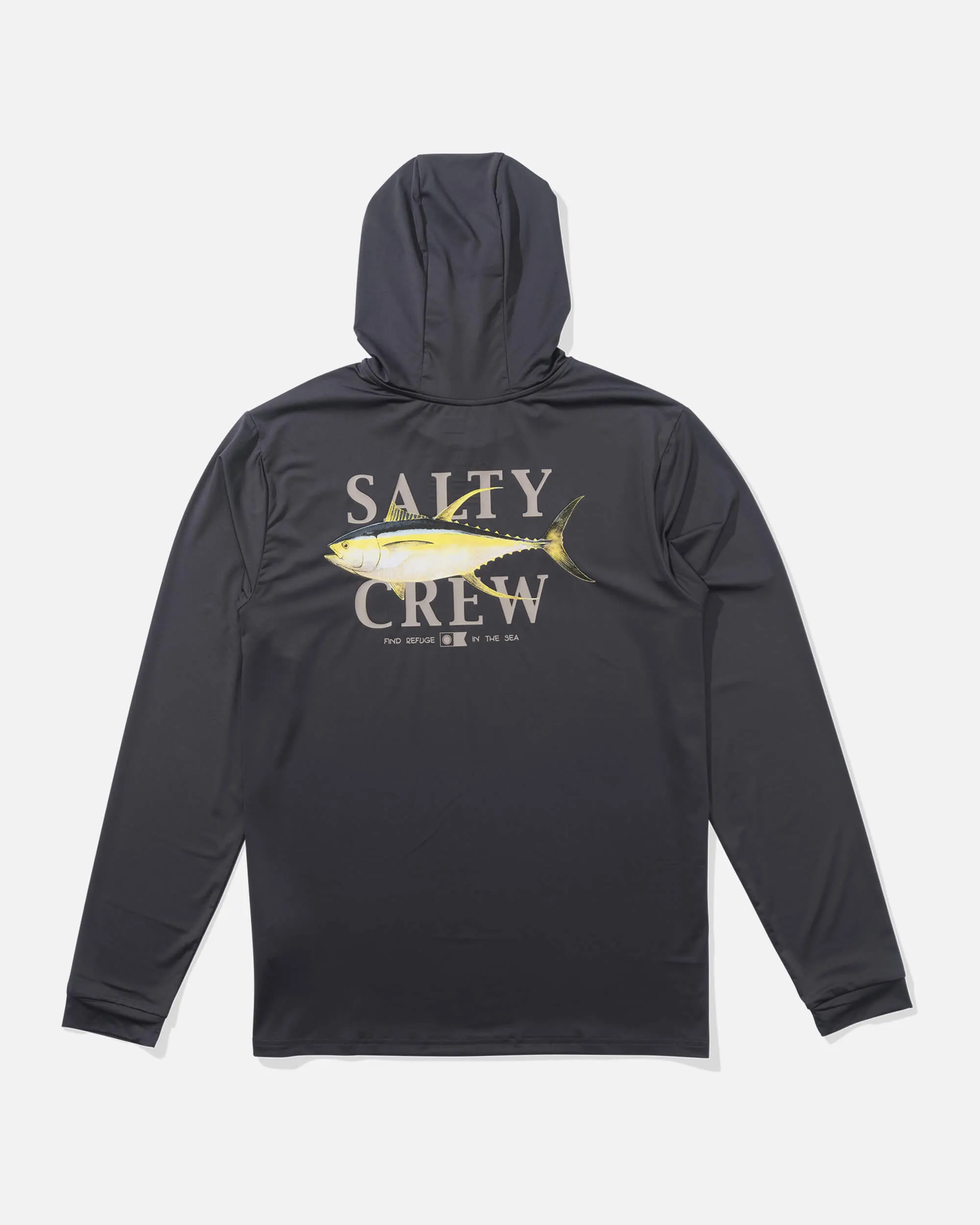 Yellowfin Hood Sunshirt - Charcoal