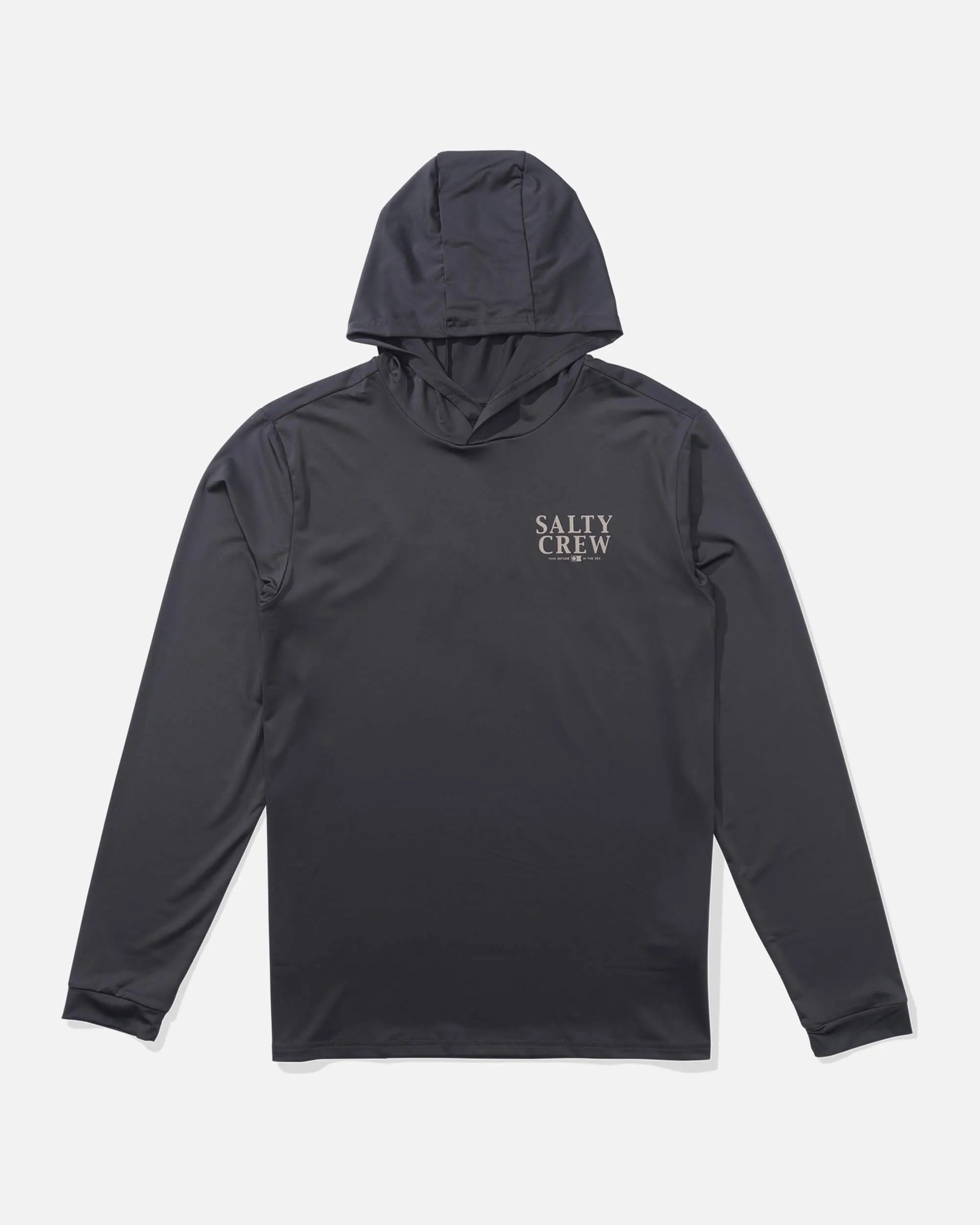 Yellowfin Hood Sunshirt - Charcoal